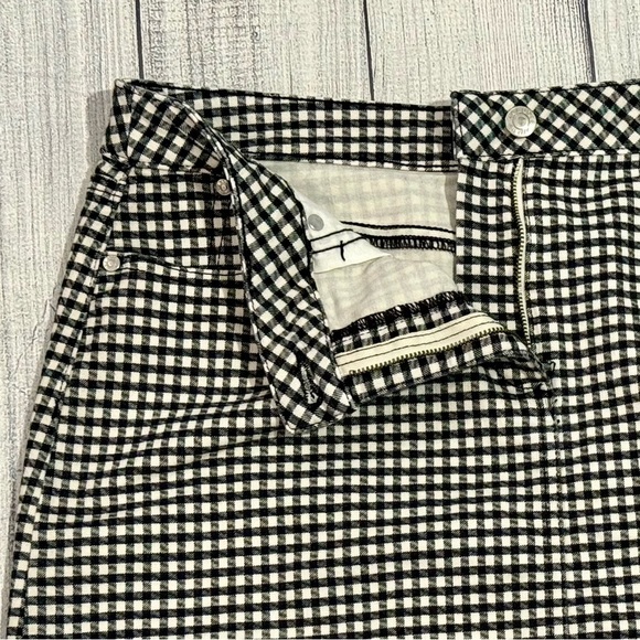 Talbots Black & White Gingham Mini Skirt - Classic Preppy Style/size 14P - Picture 7 of 9